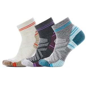 Women's Hike Ankle Socks Trio Gift Box - Moon Beam