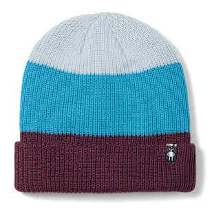Cantar Colorblock Beanie - Eggplant Plaid