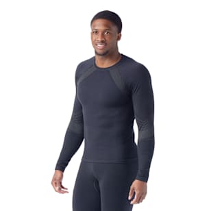 Men's Intraknit™ Active Base Layer Crew - Black-Black