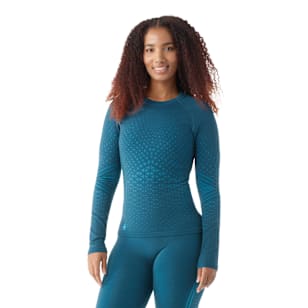Women's Intraknit™ Active Base Layer Crew - Twilight Blue-Pool Blue