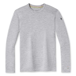 Men's Classic Thermal Merino Base Layer Crew - Light Gray Heather