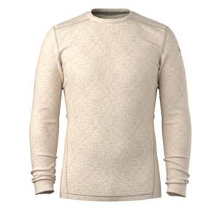 Men's Classic Thermal Merino Base Layer Crew - Almond Heather