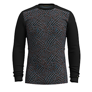 Men's Classic Thermal Merino Base Layer Crew - Black Retro Line