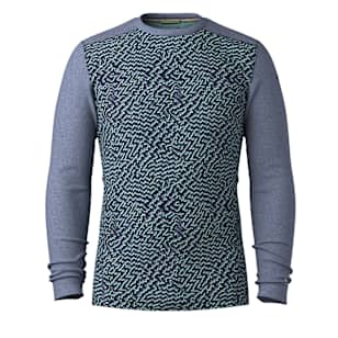 Men's Classic Thermal Merino Base Layer Crew - Nightfall Retro Line