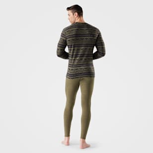 Men's Classic Thermal Merino Base Layer Crew - Winter Moss Summit Soul