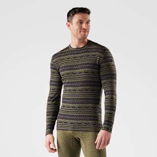 Men's Classic Thermal Merino Base Layer Crew - Winter Moss Summit Soul