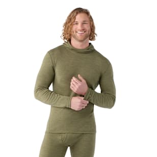 Men's Classic Thermal Merino Base Layer Hoodie - Winter Moss Heather
