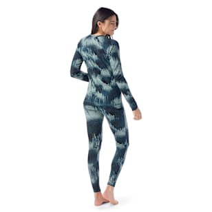 Women's Classic Thermal Merino Base Layer Crew - Twilight Foggy Pines