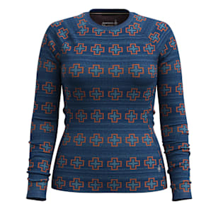 Women's Classic Thermal Merino Base Layer Crew - Deep Navy Paths Crossed