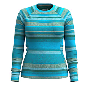 Women's Classic Thermal Merino Base Layer Crew - Pool Blue Joviansphere