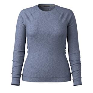 Women's Classic Thermal Merino Base Layer Crew - Nightfall Blue Heather