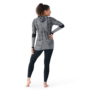 Women's Intraknit™ Thermal Max Merino Base Layer Pattern Hoodie - Black Plaid