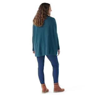 Women's Edgewood Poncho Sweater - Twilight Blue