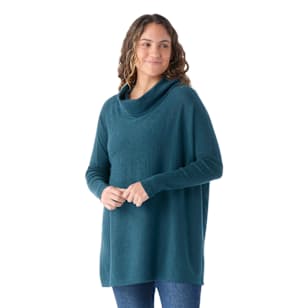 Women's Edgewood Poncho Sweater - Twilight Blue
