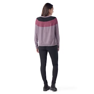 Women's Edgewood Colorblock Crew Sweater - Chalk Violet Heather
