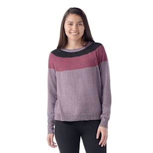 Women's Edgewood Colorblock Crew Sweater - Chalk Violet Heather
