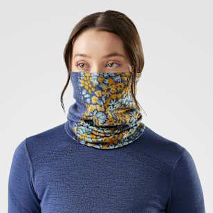 Thermal Merino Colorblock Neck Gaiter - Nightfall Blue Floral