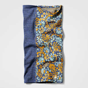 Thermal Merino Colorblock Neck Gaiter - Nightfall Blue Floral