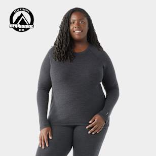 Women's Classic Thermal Merino Base Layer Crew Plus - Charcoal Heather