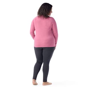 Women's Classic Thermal Merino Base Layer Crew Plus - Garden Pink Heather