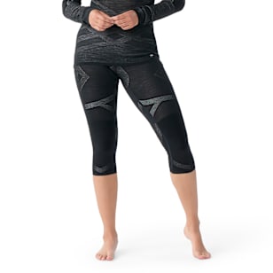 Women's Intraknit™ Thermal Merino Base Layer 3/4 Bottom - Black-White
