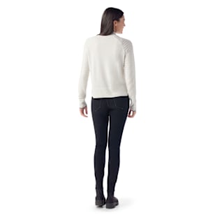 Women's Edgewood Mock Neck Sweater - Natural Donegal