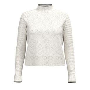 Women's Edgewood Mock Neck Sweater - Natural Donegal