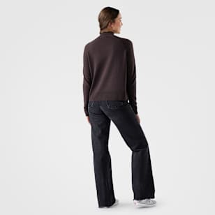 Women's Edgewood Mock Neck Sweater - Mink Heather