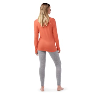 Women's Classic All-Season Merino Base Layer Long Sleeve - Coral Reef