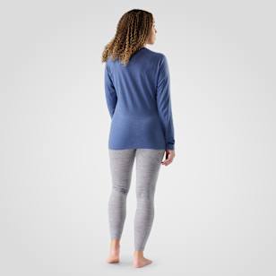 Women's Classic All-Season Merino Base Layer Long Sleeve - Nightfall Blue