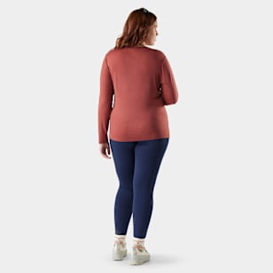 Women's Classic All-Season Merino Base Layer Crew Plus - Burnt Sienna