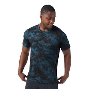 Men's Merino Short Sleeve Tee - Twilight Blue Mountain