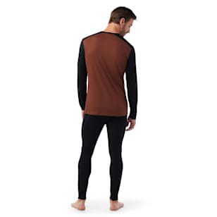 Men's Classic All-Season Merino Base Layer Long Sleeve - Sable Brown-Black