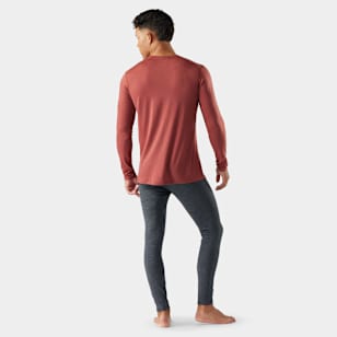Men's Classic All-Season Merino Base Layer Crew - Burnt Sienna