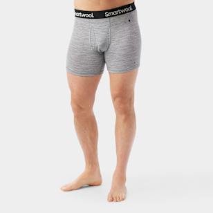 Men's Merino Boxer Brief - Light Gray Heather