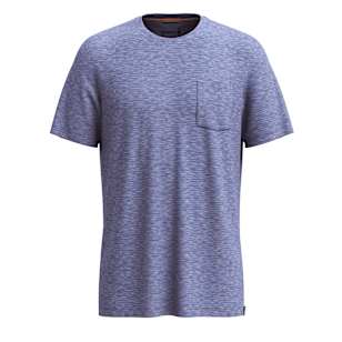 Men's Merino Hemp Blend Pocket Tee - Nightfall Blue Heather