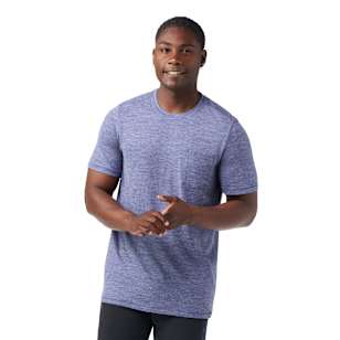 Men's Merino Hemp Blend Pocket Tee - Nightfall Blue Heather