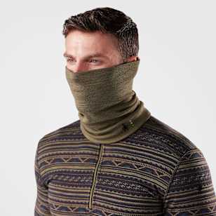 Thermal Merino Reversible Neck Gaiter - Winter Moss Heather