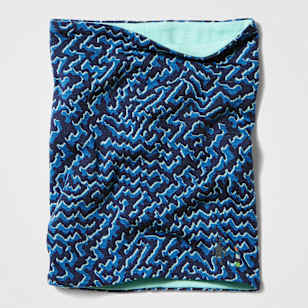 Thermal Merino Reversible Neck Gaiter - Pacific Blue Retro Line