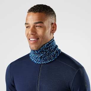 Thermal Merino Reversible Neck Gaiter - Pacific Blue Retro Line