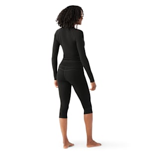 Women's Classic Thermal Merino Base Layer 3/4 Bottom - Black