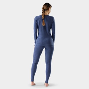 Women's Classic Thermal Merino Base Layer Bottom - Nightfall Blue Heather