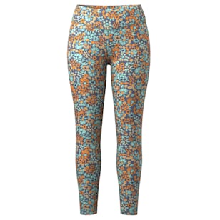 Women's Classic Thermal Merino Base Layer Bottom - Pacific Blue Floral