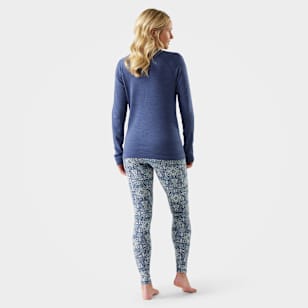 Women's Classic Thermal Merino Base Layer Bottom - Nightfall Deco Floral