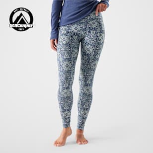Women's Classic Thermal Merino Base Layer Bottom - Nightfall Deco Floral