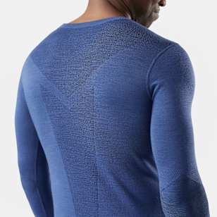 Men's Intraknit™ Thermal Merino Base Layer Crew - Nightfall Blue