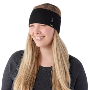 Thermal Merino Reversible Headband - Black-Charcoal Heather