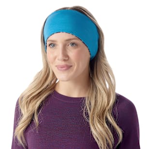 Thermal Merino Reversible Headband - Purple Iris Retro Line