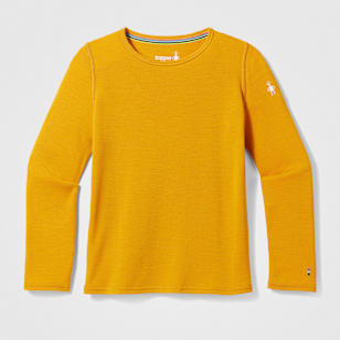 Kids' Classic Thermal Merino Base Layer Crew - Autumn Sun