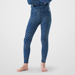 Kids' Classic Thermal Merino Base Layer Bottom - Nival Blue Retro Line